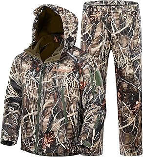 Vêtements de chasse silencieux pour hommes, veste et pantalon de chasse camouflage, imperméables et isolés. DIAYTAR COTE D'IVOIRE, c'est la garantie d'un shopping en ligne sécurisé et fiable. La boutique en ligne propose une variété de moyens de paiement et une politique de retour flexible. Les clients de DIAYTAR COTE D'IVOIRE bénéficient d'un service client dédié et réactif pour répondre à leurs questions et leurs préoccupations.