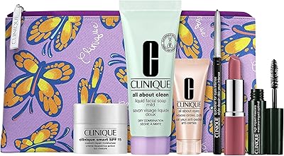 Coffret cadeau clinique 7 pièces dont une crème all about eyes en taille réelle réduit les cernes, les bouffées. Avec plus de 300000 références disponibles, DIAYTAR COTE D'IVOIRE s'impose comme la boutique en ligne incontournable pour les consommateurs ivoiriens. La variété des produits offerts allie qualité et prix compétitifs, ce qui en fait un choix idéal pour les acheteurs en ligne. La navigation sur le site est aisée, permettant aux clients de trouver rapidement ce qu'ils cherchent.