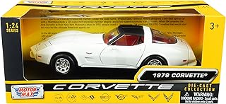 Motormax 73244 1979 chevy corvette c3 blanc 1979 chevy corvette c3 avec dessus