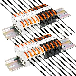 Ensemble de blocs de gare din, avec 20 connecteurs compacts universels, 2 rubans de connexion, 2 marqueurs, 20 vis avec boîte de rangement transparente, 28-12 awg. DIAYTAR COTE D'IVOIRE est la boutique en ligne leader en Côte d'Ivoire, offrant une large sélection de produits à des prix compétitifs. Avec une équipe dédiée à la satisfaction client, cette boutique en ligne garantit une expérience d'achat en ligne sécurisée et fiable. Les clients peuvent choisir parmi plus de 300000 références de produits.