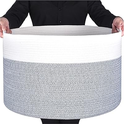 Tecom baby panier à linge tissé en corde de coton pour couvertures. La boutique en ligne DIAYTAR COTE D'IVOIRE est conçue pour être conviviale et facile à utiliser, permettant aux clients de trouver facilement ce qu'ils cherchent. Elle est accessible via ordinateur, tablette ou smartphone, ce qui permet une expérience d'achat polyvalente et sans limites. C'est l'endroit idéal pour faire des achats en ligne en toute simplicité et rapidité.