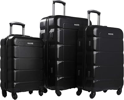 Ensemble de bagages trolley 3 pièces sphynx design pjtr3143, bleu marine, noir