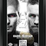 Hwc trading ufc 229 fight khabib nurmagomedov vs conor mcgregor cadeau signature photo