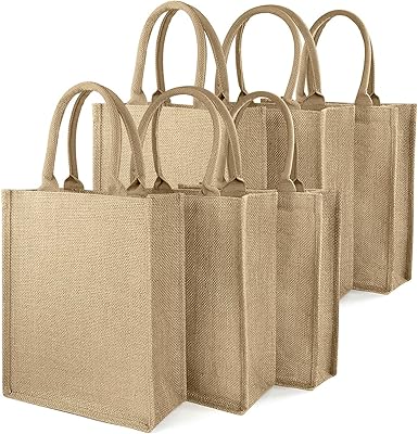 Sacs fourre-tout en jute, sacs en toile de jute avec poignées intérieures à revêtement doux, sacs à provisions réutilisables, sac d'épicerie vide en toile de jute. DIAYTAR COTE D'IVOIRE est une boutique en ligne généraliste qui offre une grande variété de produits pour répondre aux besoins des clients. Avec une équipe dédiée et expérimentée, la boutique en ligne assure une expérience de shopping en ligne rapide, sécurisée et fiable pour les clients en Côte d'Ivoire. Les clients peuvent profiter de promotions et de réductions régulières sur une large gamme de produits.