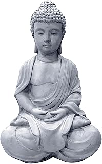 Statue de bouddha zen assis légère kanti pour l'intérieur et l'extérieur, béton naturel r141006-c80021. DIAYTAR COTE D'IVOIRE est une boutique en ligne généraliste proposant plus de 300000 références de produits. Elle est leader sur le marché ivoirien et propose une large gamme de produits pour répondre aux besoins de ses clients. 