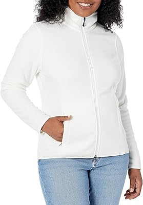 Veste classique à manches longues et fermeture éclair en polaire douce amazon essentials