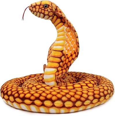 Poupée de cockpit queen cobra | grand animal en peluche serpent de 9