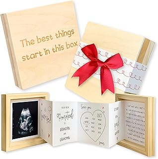 97 décoration cadeau d'annonce de bébé pour les grands-parents - annonce de grossesse pour les grands-parents - idées d'annonce de grossesse pour les grands-parents, annonce surprise d'un nouveau bébé, boîte commémorative en bois avec images d'échographie. DIAYTAR COTE D'IVOIRE est une boutique en ligne généraliste qui propose une large gamme de produits pour les particuliers et les professionnels. Elle est le leader du marché en Côte d'Ivoire, grâce à sa politique de prix compétitifs, à sa qualité de service et à sa disponibilité de produits. Elle est une référence pour les achats en ligne dans le pays.