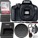 Appareil photo reflex numérique canon eos 4000d avec objectif 18-55 mm, carte mémoire