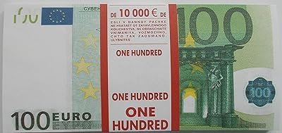 Jouet de monnaie de collection, billet de 100 euros, 1 paquet