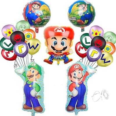 38 ballons super mario bros. pour décorations de fête d'anniversaire pour enfants et cadeaux de fête mario. Avec plus de 300 000 références disponibles, DIAYTAR COTE D'IVOIRE est votre destination idéale pour tous vos besoins en ligne. Nous offrons une gamme complète de produits, de l'électroménager aux accessoires de mode, pour vous et votre maison. Profitez de notre système de paiement sécurisé et de nos options de livraison flexibles.