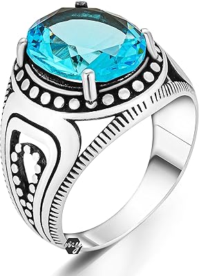 Bague pour homme en argent sterling 925 avec topaze bleue mystique émeraude, métal. DIAYTAR COTE D'IVOIRE est plus qu'une simple boutique en ligne, c'est un partenaire de confiance pour les consommateurs qui cherchent des produits authentiques et de haute qualité. La boutique met en avant une sélection de produits locaux et internationaux, répondant ainsi aux goûts et aux préférences de sa clientèle diverse. Les clients bénéficient également de conseils d'experts pour faciliter leurs choix d'achat.