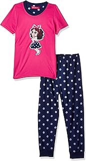 Ensemble de vêtements de nuit en coton pour filles à imprimé personnage