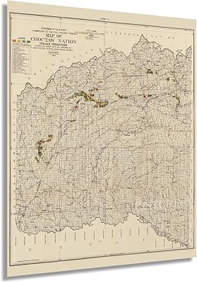 Carte historique du territoire indien choctaw 1900 - vintage 24 x 30" carte du territoire indien choctaw, oklahoma - comprend les contrats de charbon et les réclamations de charbon certifiées (2 tailles). DIAYTAR COTE D'IVOIRE est une boutique en ligne qui propose une expérience d'achat unique et personnalisée à ses clients. La boutique propose des promotions et des offres spéciales pour aider les clients à économiser de l'argent sur leurs achats. Les clients peuvent également profiter d'une livraison rapide et sécurisée pour recevoir leurs commandes dans les meilleurs délais.
