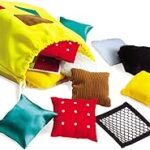 Educational insights carrés sensoriels, carrés de poufs tissés, jouets sensoriels pour les tout-petits