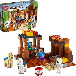 Lego minecraft the trading post 21167 ensemble de figurines à collectionner avec minecraft