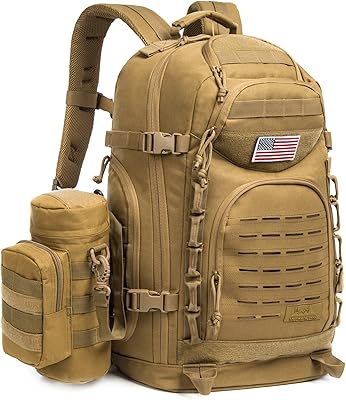 Sac à dos tactique militaire mountainland pour hommes 38l, sac à dos militaire pour randonnée en plein air, camping, trekking, chasse avec sac de bouteille d'eau militaire de 3l. DIAYTAR COTE D'IVOIRE est une boutique en ligne généraliste qui propose plus de 300000 références de produits pour répondre à tous les besoins de ses clients.