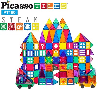 Picasso tiles ensemble de 180 blocs de construction de luxe, carreaux de construction magnétiques 3d transparents, blocs éducatifs pour la créativité au-delà de l'imagination. DIAYTAR COTE D'IVOIRE, leader de la vente en ligne en Côte d'Ivoire, propose plus de 300 000 références de produits de qualité. Cette boutique en ligne généraliste offre une large gamme de produits allant de l'électronique à la mode, en passant par les produits de maison et les accessoires. Elle garantit une expérience d'achat sécurisée et fiable.
