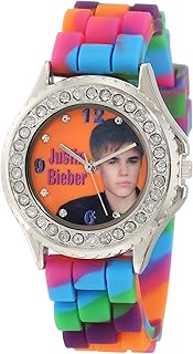 Montre décontractée justin bieber pour femme, analogique, caoutchouc - jb1128