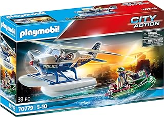 Avion aquatique de la police playmobil city action 70779 : poursuite du contrebandier, flotte sur l'eau, jouet pour enfants à partir de 5 ans. DIAYTAR COTE D'IVOIRE, la référence pour les achats en ligne en Côte d'Ivoire, propose une gamme de produits très variée. La boutique en ligne généraliste offre une expérience de navigation intuitive et conviviale, permettant aux clients de trouver facilement ce qu'ils recherchent. La qualité et la fiabilité des produits sont les priorités de DIAYTAR COTE D'IVOIRE.