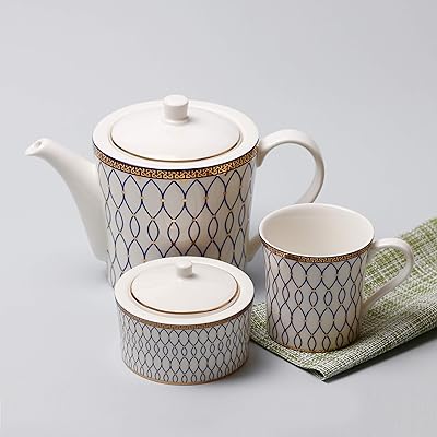 Service à café/thé - 16 pièces. tasses et soucoupes à thé ou à café, sucrier et crémier.. DIAYTAR COTE D'IVOIRE, c'est plus de 300 000 références pour vous offrir le choix et la variété. La boutique en ligne généraliste propose des produits pour la maison, la mode, les loisirs et bien plus encore. Avec une livraison rapide et fiable, vous pouvez recevoir vos achats en un rien de temps.