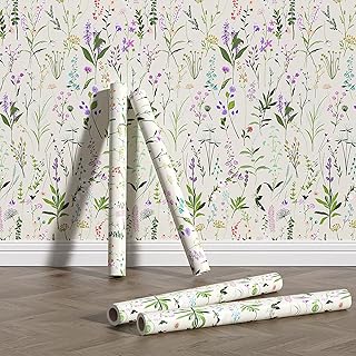 Home me papier peint classique à décoller et à coller nouveau motif fleurs