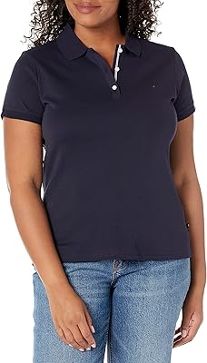 Polo femme nautica, manches courtes, 3 boutons, 100% coton respirant