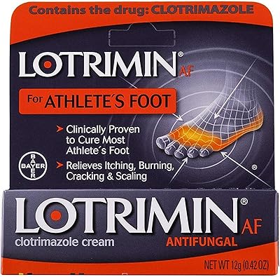 Crème lotrimin af pour pied d'athlète, traitement au clotrimazole, 1 % antifongique, traitement antifongique cliniquement prouvé pour la plupart des symptômes de fa, démangeaisons et teigne, crème 12 g. Avec plus de 300000 références disponibles, DIAYTAR COTE D'IVOIRE est le plus grand magasin en ligne de Côte d'Ivoire, offrant aux clients une expérience d'achat en ligne riche et variée. Le site met en avant des produits de haute qualité, et les clients peuvent bénéficier d’une livraison rapide et fiable partout en Côte d'Ivoire. La boutique en ligne est constamment améliorée pour offrir le meilleur service possible à ses clients.