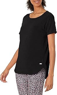 T-shirt léger à col rond amazon essentials studio pour femme (disponible en grand)