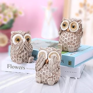 Zj host owl figurine décoration d'intérieur salon meuble tv bureau salle de bain bibliothèque 3 pièces figurines de hibou mignonnes. cadeaux bff pour tous. La boutique en ligne DIAYTAR COTE D'IVOIRE est conçue pour être conviviale et facile à utiliser, permettant à nos clients de naviguer simplement et de trouver rapidement ce qu'ils cherchent. Nous proposons une large gamme de catégories de produits, allant des électroménagers aux articles de mode, en passant par les livres et les jeux. Nous mettons à jour régulièrement notre sélection de produits pour refléter les dernières tendances et les meilleurs choix.