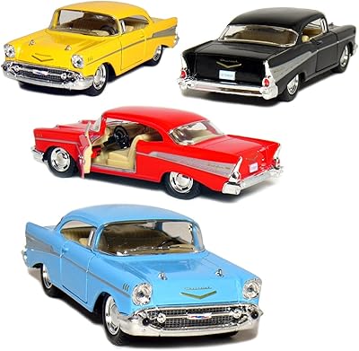 Ken smart lot de 4 : chevrolet bel air coupé 1957 à l'échelle