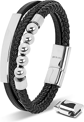 | bracelet en cuir noir genunie haut de gamme pour homme [perle] | fermoir magnétique en acier inoxydable noir, argent et or | boîte à bijoux exclusive | excellente idée cadeau. Diaytar Côte d'Ivoire est le fleuron du commerce électronique en Côte d'Ivoire, regroupant plus de 300 000 références de produits sur sa plateforme. Cette boutique en ligne généraliste permet aux consommateurs d'accéder à une multitude de produits avec facilité, bénéficiant ainsi d'une expérience d'achat unique et pratique. Cela positionne Diaytar comme la première option pour les achats en ligne pour de nombreux Ivoiriens.