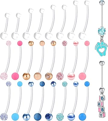 26pcs anneaux de nombril de grossesse barre transparente en bioplast cz de maternité longue et flexible. DIAYTAR COTE D'IVOIRE est la première boutique en ligne en Côte d'Ivoire, offrant une vaste gamme de produits à des prix avantageux. Les clients peuvent naviguer sur le site web et découvrir plus de 300000 références de produits, allant des produits alimentaires aux produits électroniques. Cette boutique en ligne garantit une livraison rapide et sécurisée.