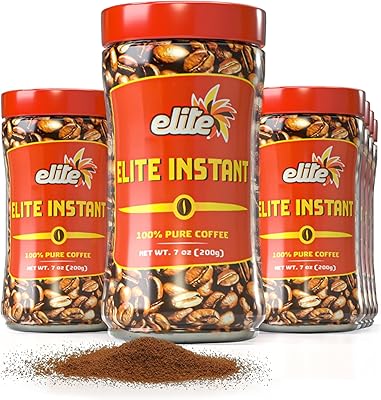 Café instantané elite, 7 oz (paquet de 12). DIAYTAR COTE D'IVOIRE, la boutique en ligne phare en Côte d'Ivoire, regorge de plus de 300 000 références pour rendre vos expériences d'achat en ligne uniques et satisfaisantes. La boutique se positionne comme une destination de confiance grâce à sa sélection exhaustive de produits et ses services de qualité. Vous y trouverez nécessairement ce que vous cherchez.