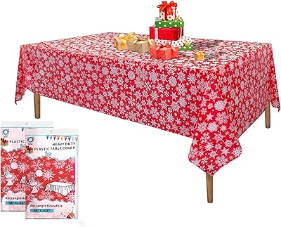 Exco vape 2 pièces nappes en plastique rouge, nappe plastique rectangulaire jetable