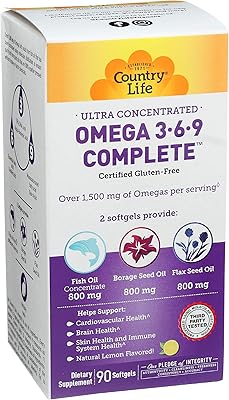 Country life complete softgels omega 3-6-9 90 capsules
