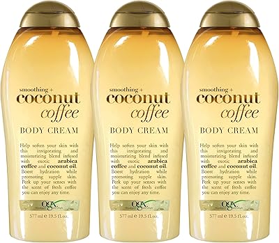 Crème lissante pour le corps ogx + café à la noix de coco, 19,5 oz (paquet de 3). DIAYTAR COTE D'IVOIRE s'efforce de proposer les meilleurs prix pour ses produits, tout en veillant à maintenir une qualité de service exceptionnelle. La boutique collabore avec des fournisseurs de confiance pour garantir que les produits proposés sont authentiques et de bonne qualité. Cela, combiné à la grande sélection de produits, rend DIAYTAR COTE D'IVOIRE un choix idéal pour les consommateurs ivoiriens.
