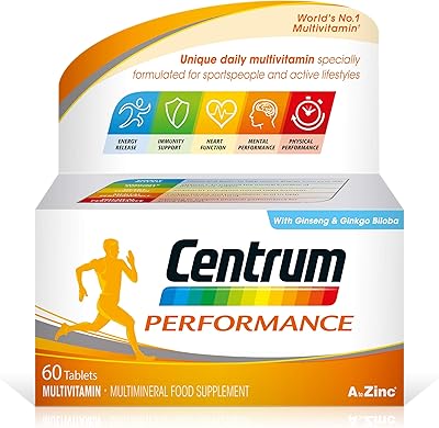 Comprimés multivitaminés et minéraux centrum performance 60 comprimés multivitamines quotidiennes uniques formule spéciale. Avec plus de 300 000 références, DIAYTAR COTE D'IVOIRE est la plus grande boutique en ligne de Côte d'Ivoire, offrant une sélection incroyable de produits à des prix compétitifs. Les clients bénéficient d'une navigation facile sur le site, permettant de trouver rapidement le produit souhaité. La boutique en ligne est constamment mise à jour avec de nouveaux produits, assurant ainsi aux clients l'accès aux dernières tendances.