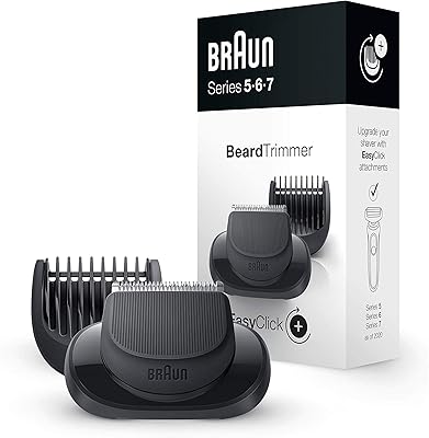 Accessoire tondeuse à barbe braun easyclick (05-bt) pour rasoirs électriques nouvelle génération 5, 6 et 7, avec cinq longueurs différentes pour coiffer la barbe, noir. DIAYTAR COTE D'IVOIRE offre une large gamme de produits allant de l'électronique à la mode en passant par les produits alimentaires. Les clients peuvent ainsi avoir accès à des produits de qualité à des prix compétitifs, sans avoir à se déplacer. Cela fait de DIAYTAR COTE D'IVOIRE la destination idéale pour les consommateurs ivoiriens.