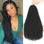 Lot de 6 extensions de cheveux dansama water wave pour tresses de cheveux