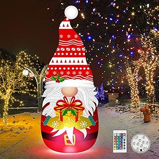 Décorations de noël gonflables extérieures pour cour elfe gonflable géant avec lumière