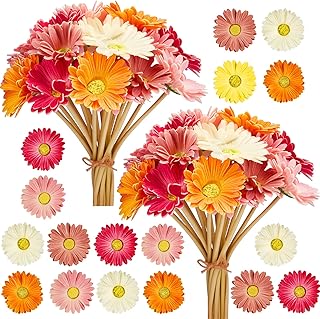 Waydress 36 pièces gerbera artificielles 15" marguerites en polyuréthane bouquet de multicolores pour vase. DIAYTAR COTE D'IVOIRE est une boutique en ligne généraliste qui propose une large gamme de produits à ses clients, allant des produits de mode aux produits électroniques et aux articles de maison. Avec sa vaste sélection de produits, la boutique répond aux besoins de tous les consommateurs, qu'ils soient à la recherche de produits de base ou de produits de luxe. La boutique est également connue pour sa qualité de service, ses prix compétitifs et sa livraison rapide, ce qui en fait la boutique en ligne la plus populaire en Côte d'Ivoire.
