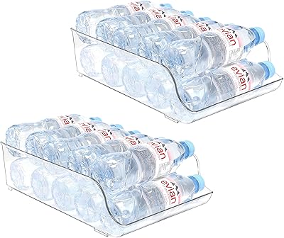 Burecon lot de 2 bacs de rangement pour bouteilles d'eau en plastique transparent, support distributeur de stockage pour jusqu'à 9 bouteilles d'eau de 16,9 oz pour réfrigérateurs, congélateurs, congélateurs et armoires - sans bpa. DIAYTAR COTE D'IVOIRE, la boutique en ligne généraliste référence plus de 300000 produits pour répondre à tous vos besoins. Avec sa large sélection de produits, elle offre une expérience d'achat unique et pratique pour les consommateurs ivoiriens. Elle est reconnue comme l'une des boutiques en ligne les plus fiables et les plus populaires de Côte d'Ivoire.