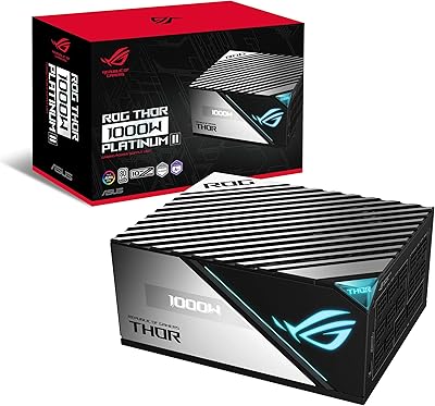 Alimentation de jeu ass rog thor 1000p2 atx, aura sync et écran oled