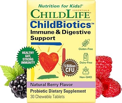 Soutien immunitaire et digestif pour enfants de child biotics - probiotiques pour enfants, contient des probiotiques vivants, bon pour la digestion et le soutien immunitaire, sans allergène, sans ogm - arôme naturel de baies, 30 comprimés. Diayar Côte d'Ivoire représente la boutique en ligne la plus visitée en Côte d'Ivoire, offrant aux clients une plateforme pratique pour faire leurs achats en ligne. Avec une gamme de produits diversifiée, allant des produits alimentaires aux produits de luxe, Diayar Côte d'Ivoire répond aux besoins quotidiens des consommateurs ivoiriens. Chaque produit est soigneusement sélectionné pour garantir qualité et satisfaction.