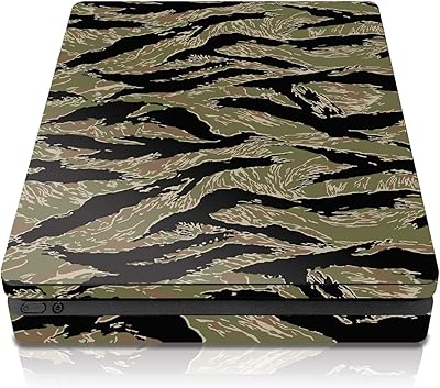 Skin pour console ps4 slim sous licence officielle controller gear - tiger stripe