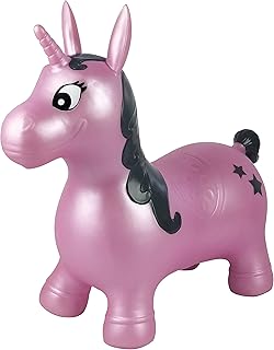 Transporteur gonflable lexi book unicorn, avec pompe manuelle, rose, bg050uni