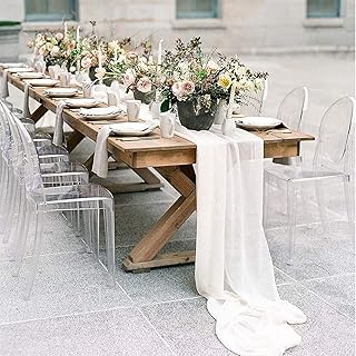 Chemin de table en mousseline blanche pour mariages - nappe blanche, décoration de fête transparente, nappes rustiques pour décorations de mariage et de baby shower 10 pieds. Avec plus de 300 000 références, DIAYTAR COTE D'IVOIRE est la destination idéale pour les clients ivoiriens et internationaux. Cette plateforme de commerce électronique garantit une sécurité et une fiabilité exemplaires, offrant ainsi aux consommateurs une confiance absolue lors de leurs achats en ligne. De plus, les offres régulières et les promotions attirantes renforcent l'expérience d'achat.