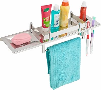 Étagère de salle de bain flawes en acier inoxydable