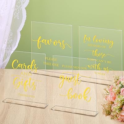 4 pièces en acrylique pour réception de mariage, cadeaux et cartes transparents avec support 8x10", panneau en acrylique in loving memory, panneaux de livre d'or pour fête de mariage et réception (vert). Avec une offre diversifiée de produits allant des électroniques aux vêtements, en passant par les produits d'épicerie, DIAYTAR COTE D'IVOIRE s'est imposée comme la référence pour les achats en ligne en Côte d'Ivoire. Sa large sélection de produits, combinée à des services de livraison rapides et fiables, fait de DIAYTAR COTE D'IVOIRE le partenaire idéal pour les consommateurs ivoiriens. Les clients apprécient la facilité d'utilisation du site web et la qualité des produits proposés.